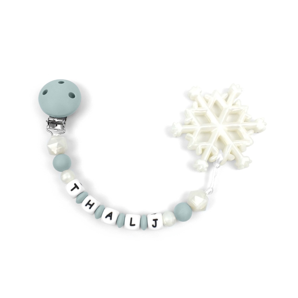 Snowflake Teether Chain | Pearl