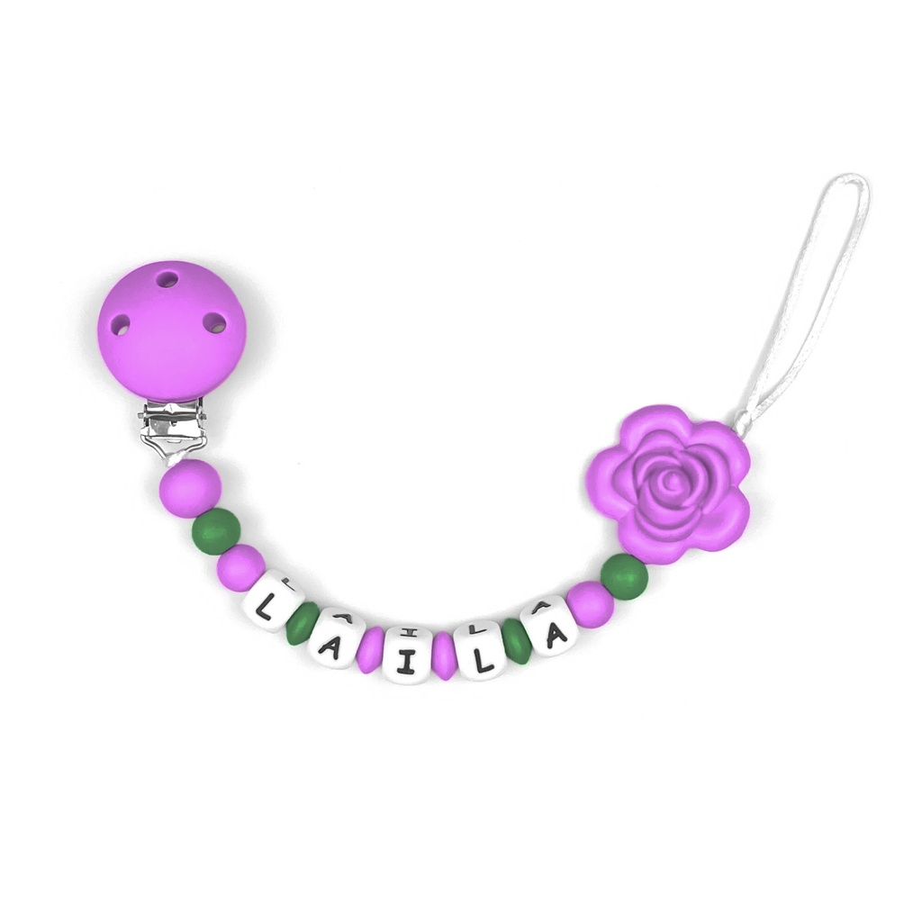 Flower Pacifier Clip