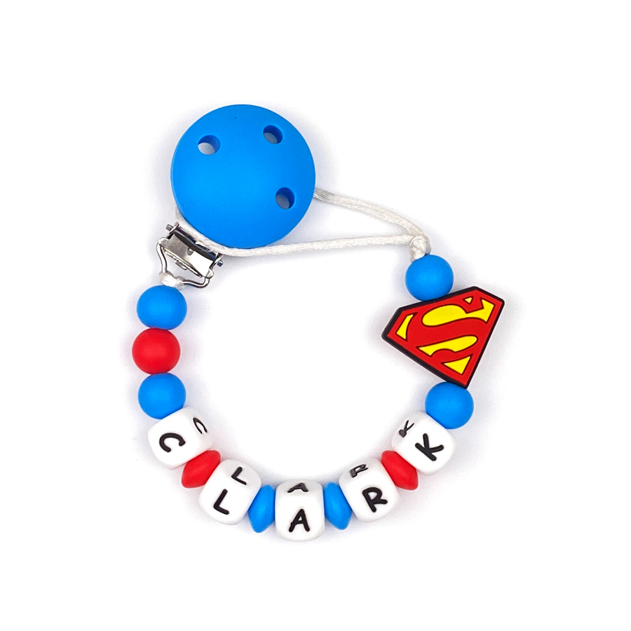 Superman Pacifier Clip