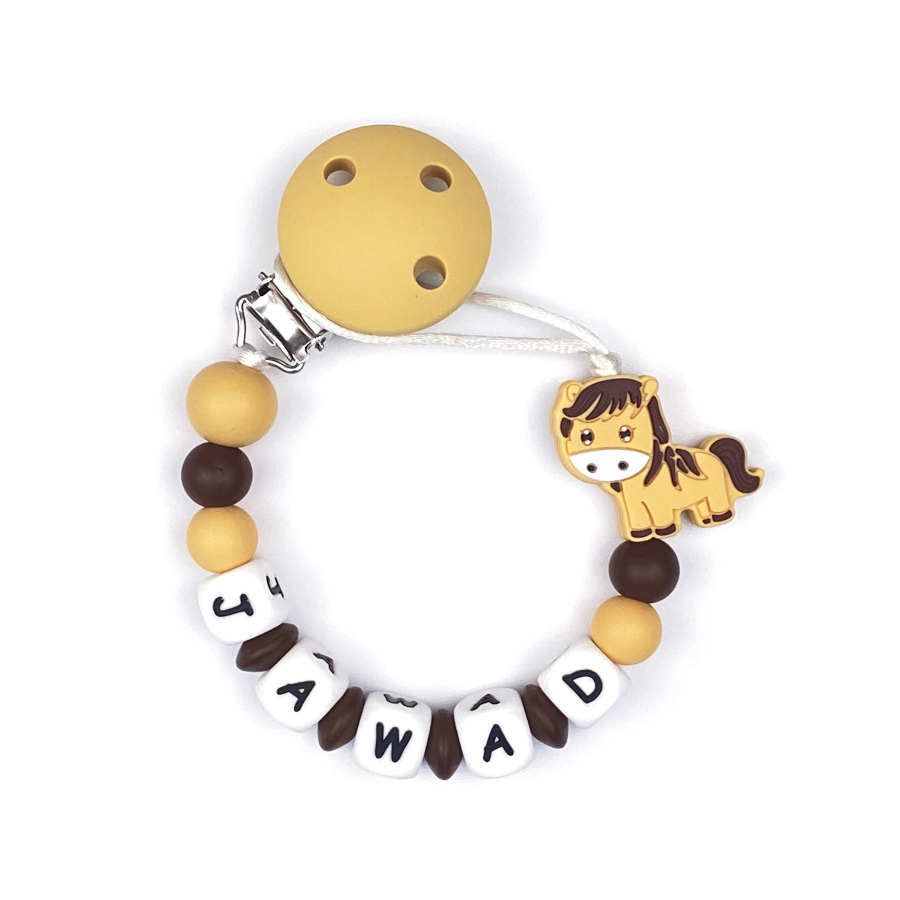 Horse Pacifier Clip