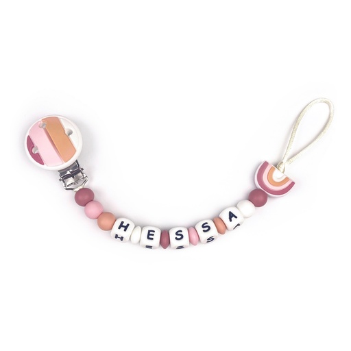 Rainbow Pacifier Clip