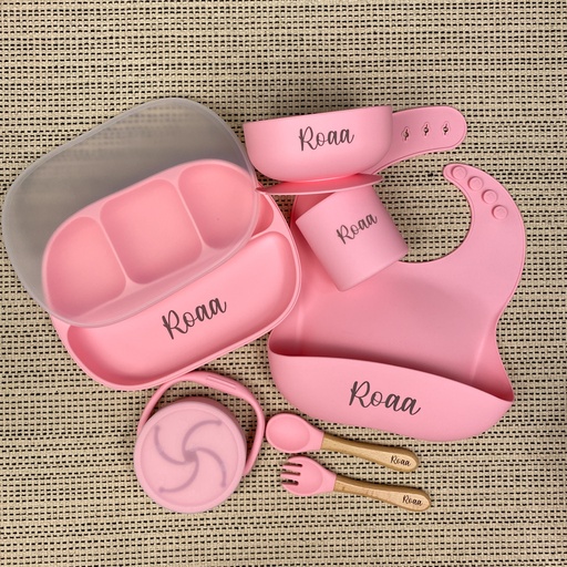 [FS_7_LP] Silicone Feeding Set | 7 Pcs | Light Pink